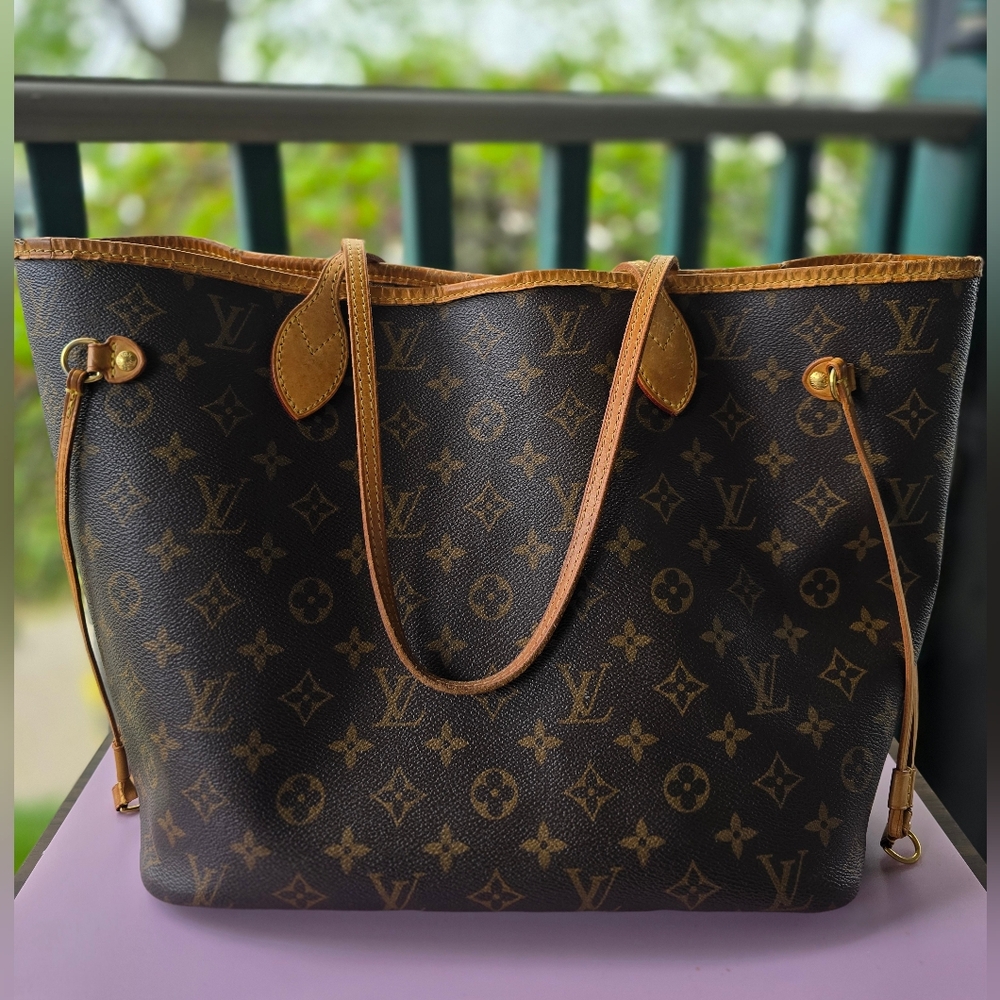 Louis Vuitton Brown Neverfull Tote
